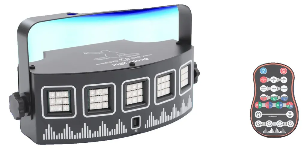 Éclairage DJ Party LED 7 Couleurs RVB Activé par le Son USB 5V 10W