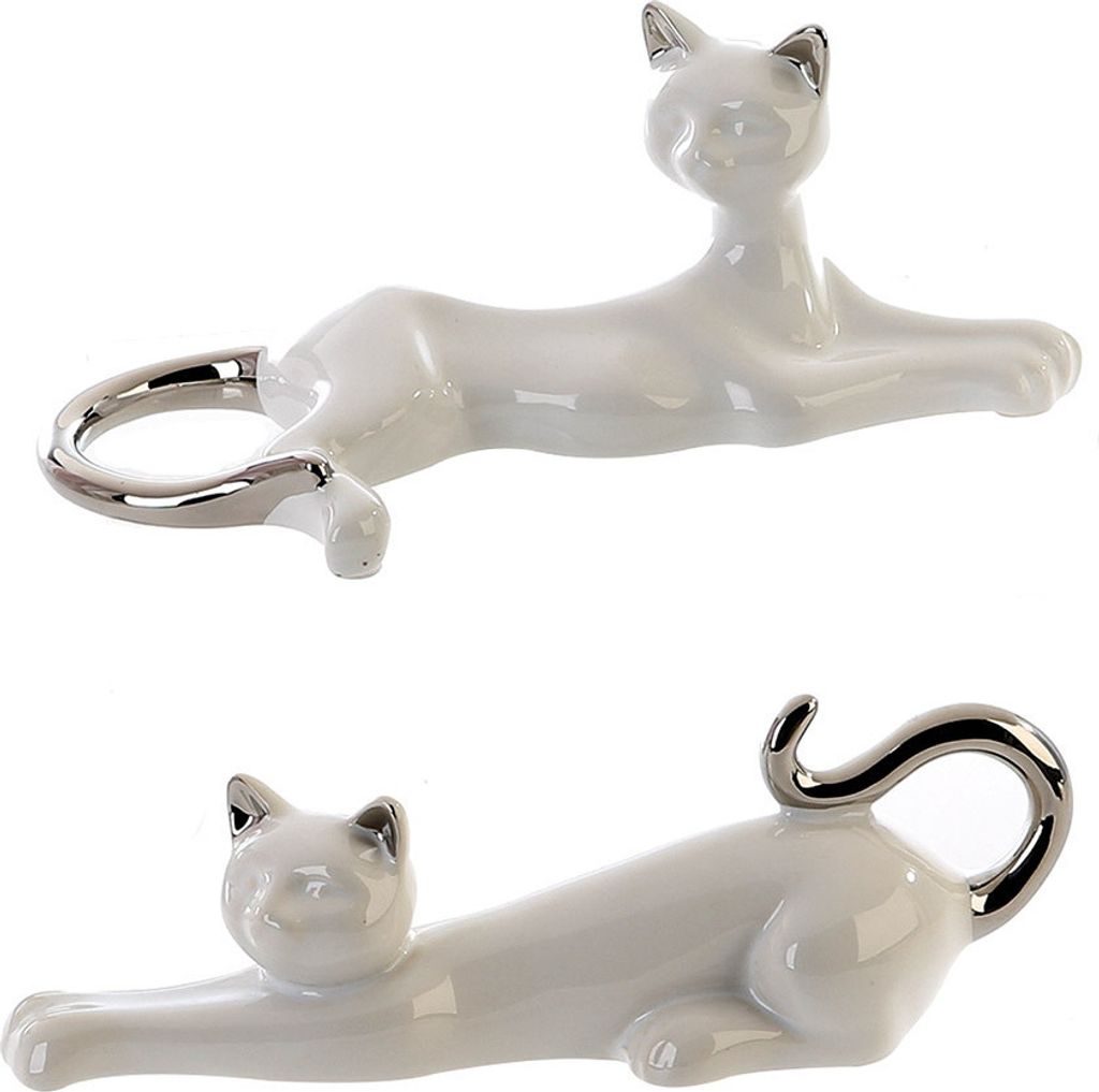 GILDE Figur, Katze, "Milly", Keramik, weiß, , B. 20,5 cm, Image du produit 
