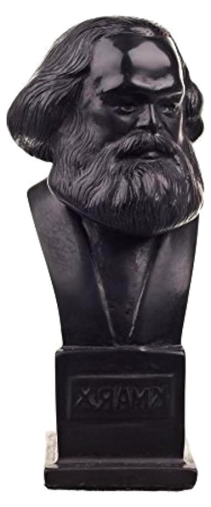 Deutscher Philosoph Sozialist Karl Marx Stein Büste Statue Skulptur 12 cm