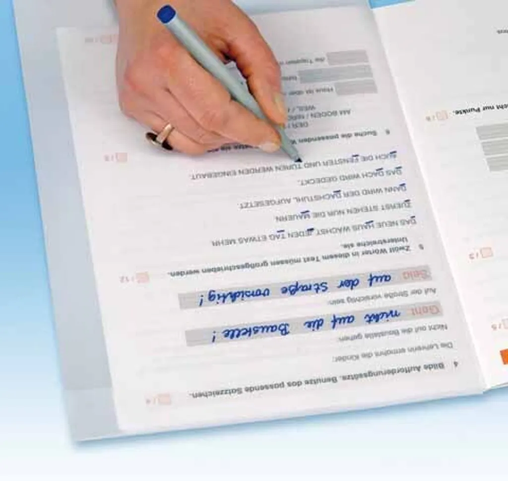 Sous-main d'écriture transparent A4 Veloflex pour écolier en PVC mat - 4