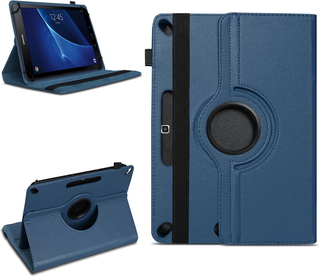 Tablet Tasche Samsung Galaxy Tab A6 10.1 Hülle Schutzhülle Drehbar Case Cover Farben:Blau