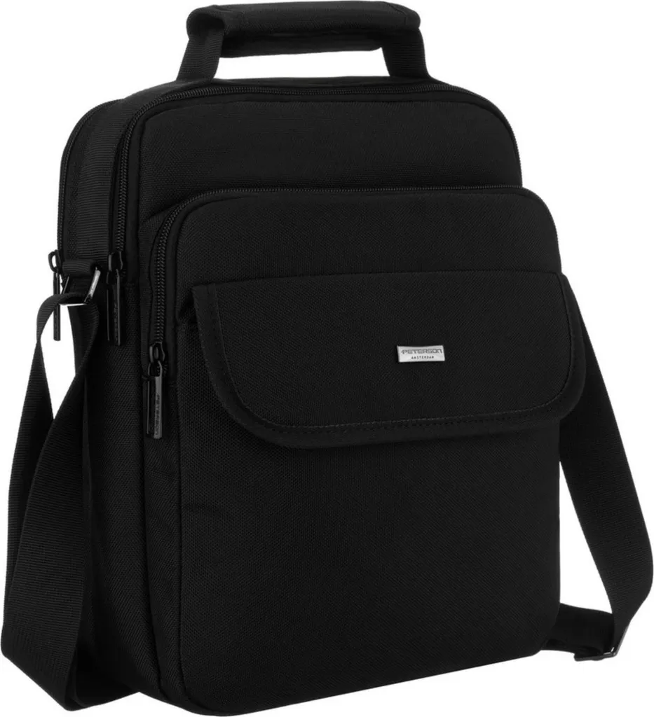 Sac bandoulière Peterson Rovicky 304160 avec finitions de luxe en noir