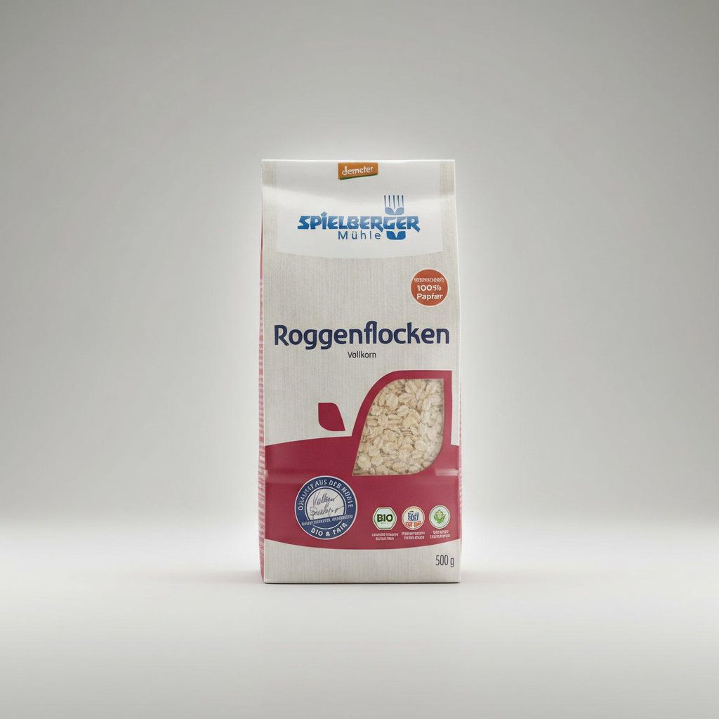 Spielberger  Roggenflocken, demeter (500g) - 1 Beutel Produktbild 