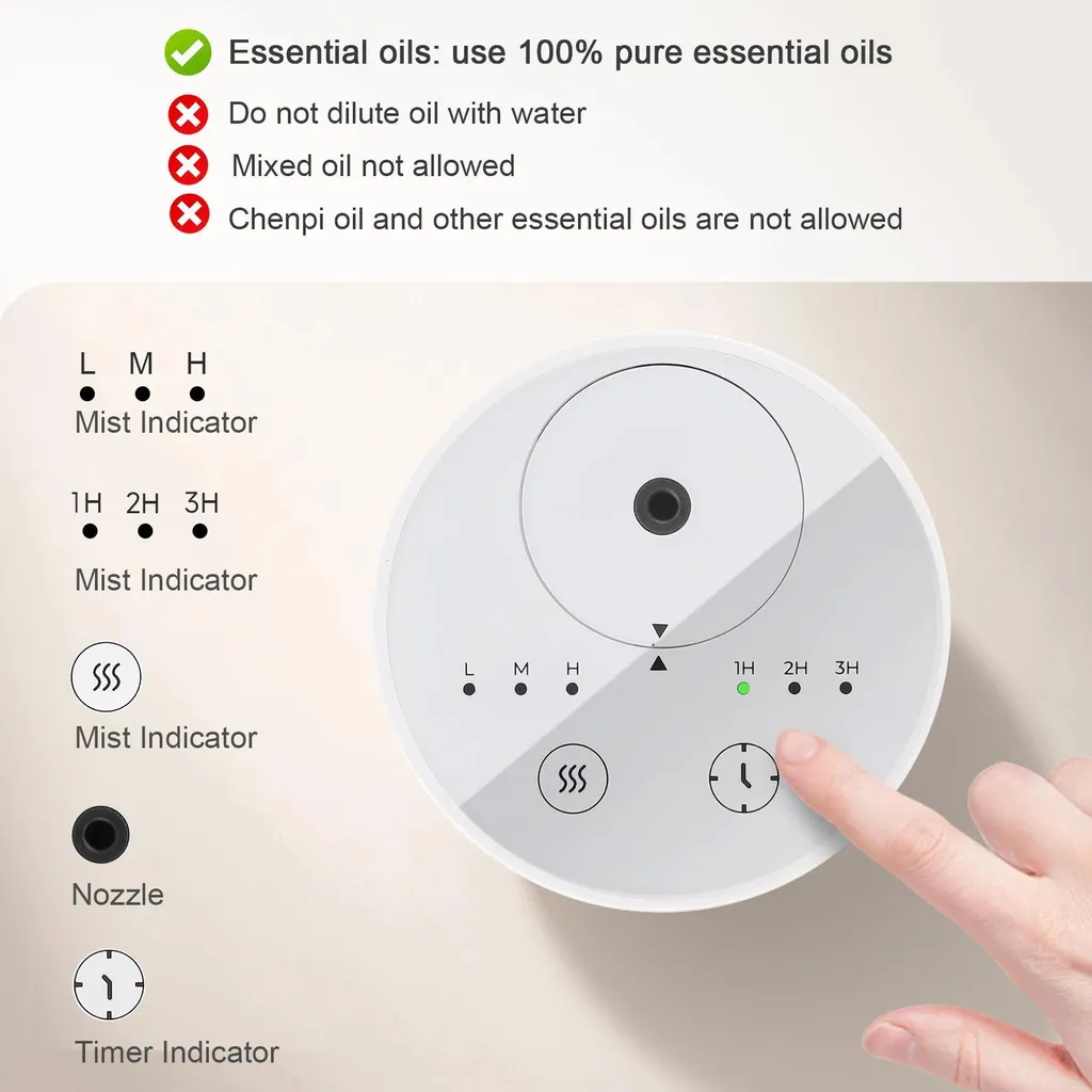 Diffuseur huiles essentielles sans eau blanc nomade fini les fuites - 4