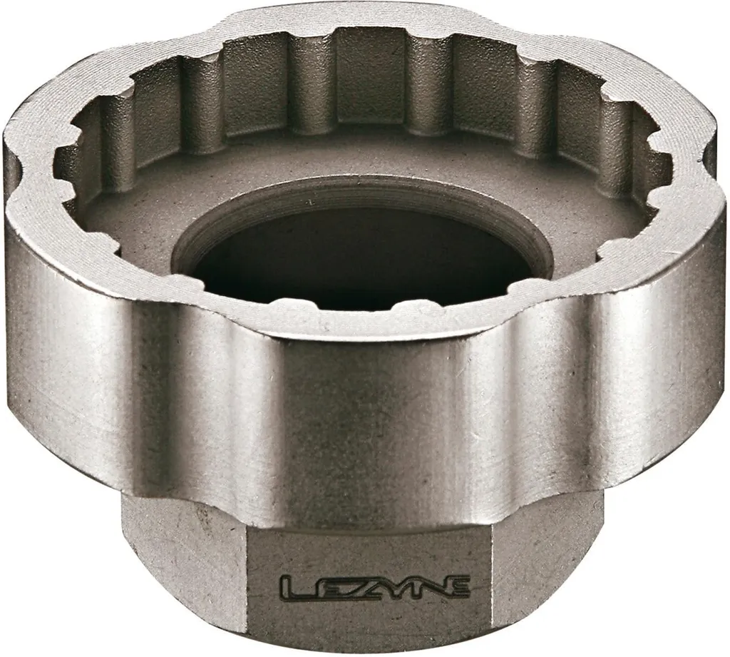 Outil Boîtier de Pédalier Externe Lezyne Argent pour Douilles 3/8 Pouces