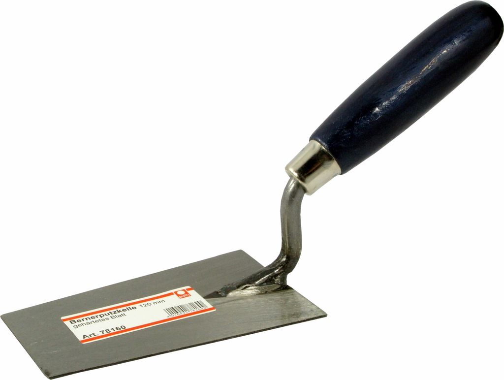 Berner Putzkelle 140 mm, G-Hals, gehärtet, poliert