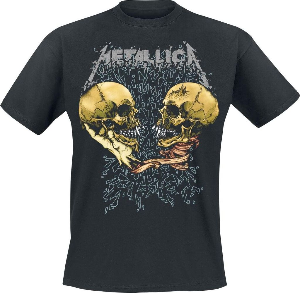 Metallica T-Shirt Herren Sad But True schwarz Band-Merch, Bands 100% Baumwolle 4XL