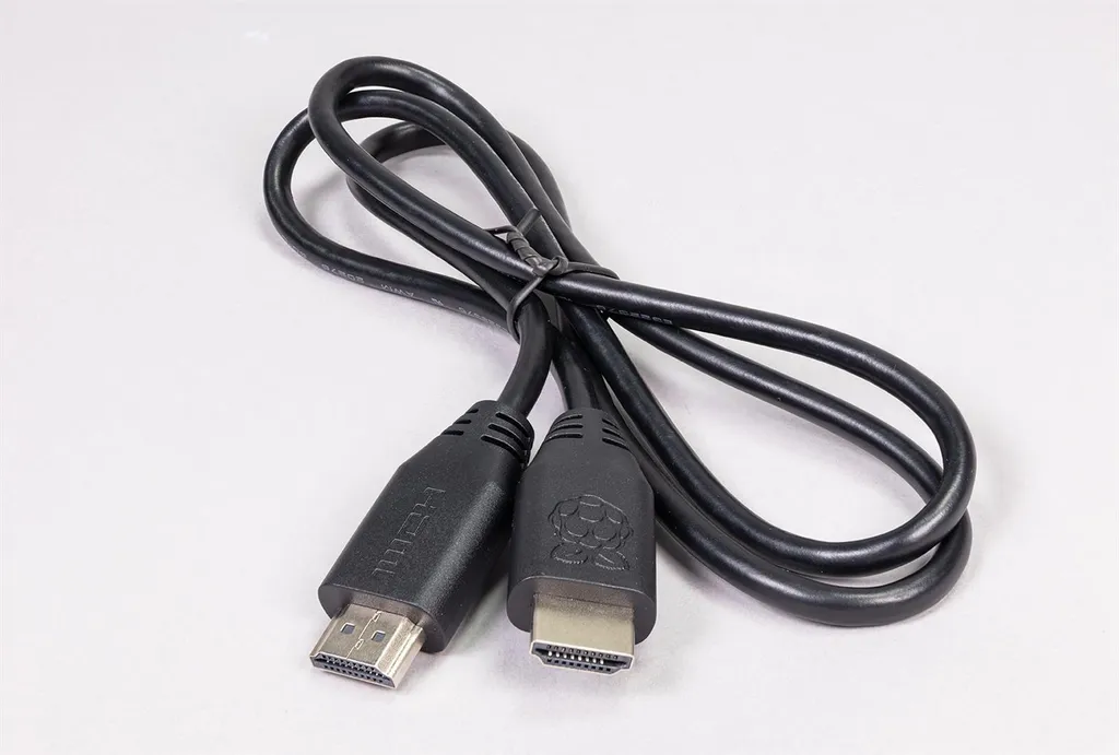 Câble de liaison HDMI pour Raspberry Pi noir 1 mètre blindé haute qualité