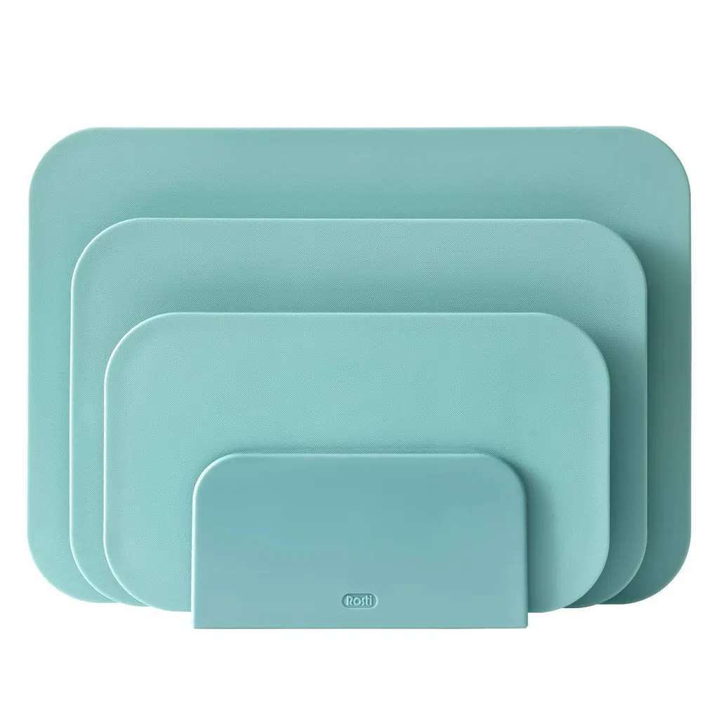 ROSTI taglieri set 3 pezzi taglieri da cucina CHOPTIMA con supporto verde nordico