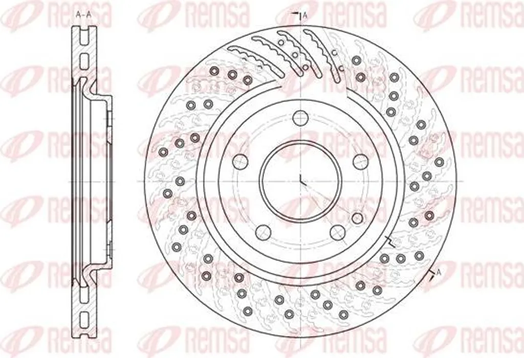 Disque de frein de rechange haute qualité pour Mercedes-Benz Classe A