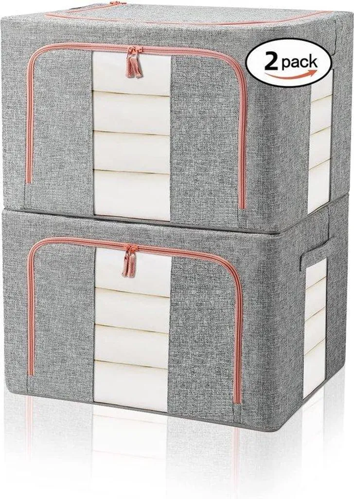 Sac de rangement linge de maison respirant et anti-poussière Lot de 3