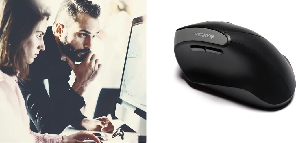 Souris verticale CHERRY MW 4500 sans fil avec inclinaison 45°