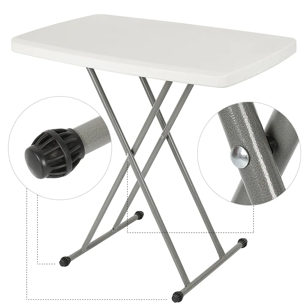 Table de buffet pliante blanche, mobilier de réception pour terrasse - 4