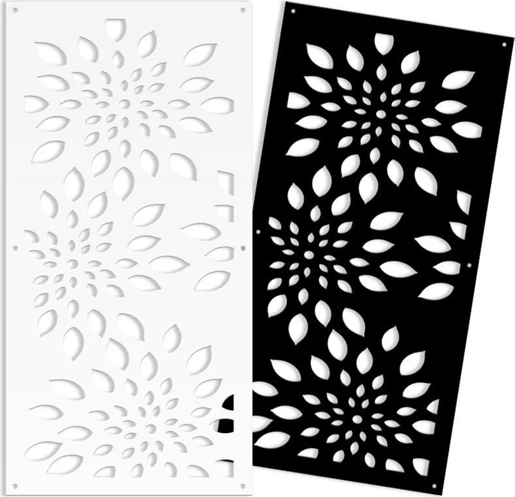 Divisorio Interni PVC Nero 47x94 FIREWORKS - Pannello Frangisole Design