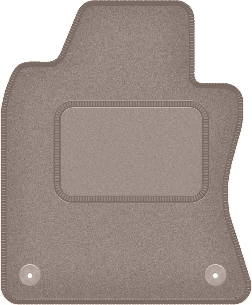 Tappetino conducente in velluto beige compatibile con Infinity Q60 (2016-2022, Coupé) – con fissaggi – su misura