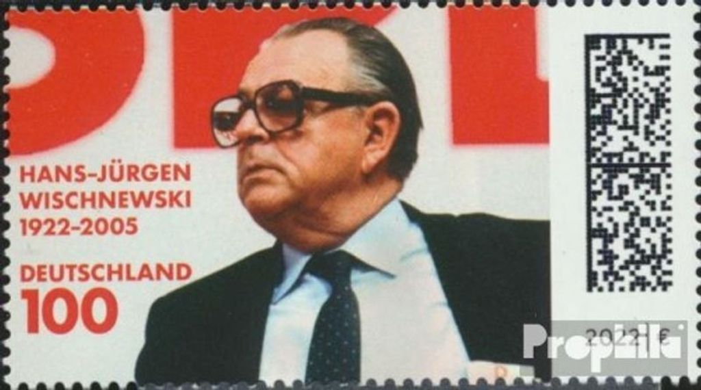 Briefmarken BRD 2022 Mi 3700 (kompl.Ausg.) gestempelt Hans-Jürgen Wischnewski