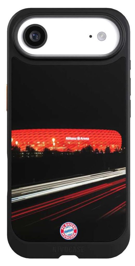 NIVOCASE Hülle für Apple iPhone Air Handyhülle NIVOcore Case Schwarz FC Bayern München FCB Stadion