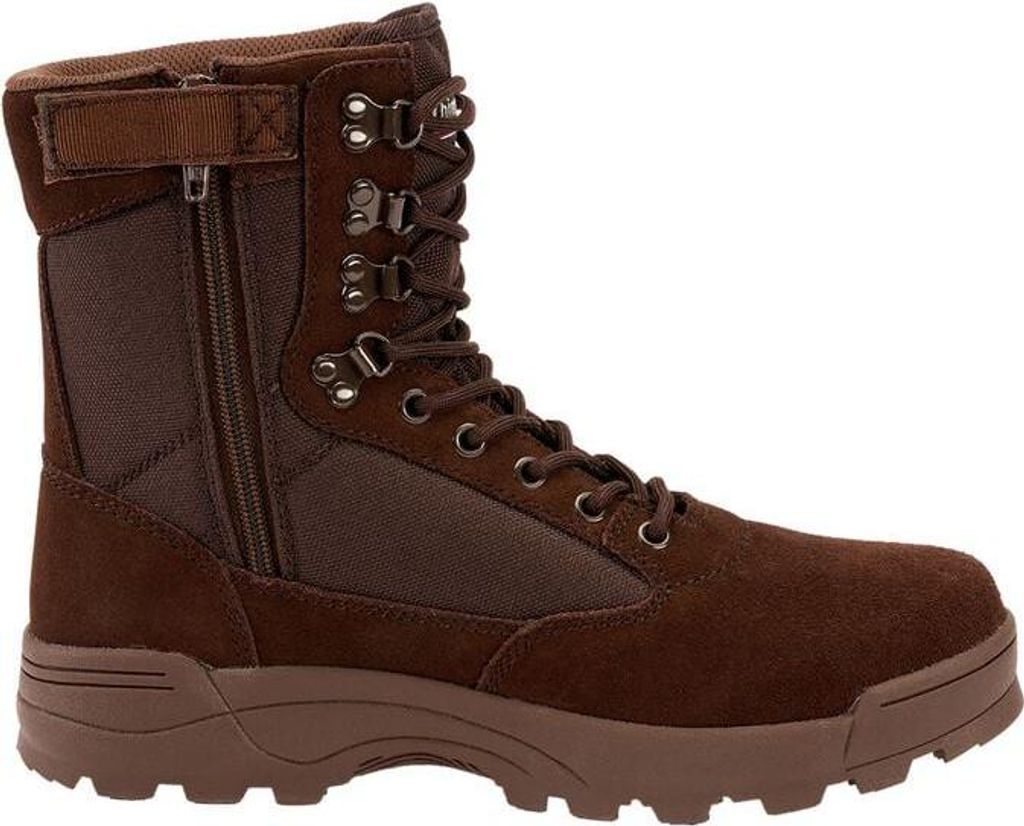 Brandit Boot Herren Tactical Boots Zipper braun Basics Textil EU46