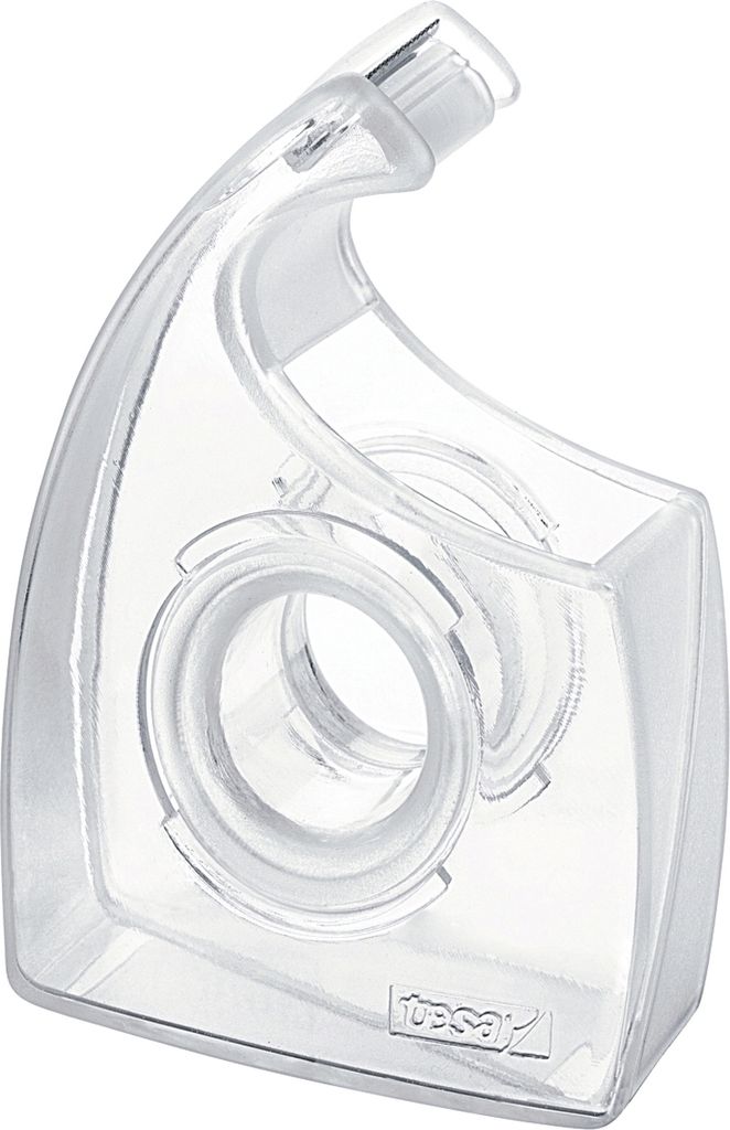 tesa Easy Cut Handabroller, transparent, unbestückt, Display nachfüllbarer Handabroller, ergonomisches Design, - 6 Stück (57446-00001-00D)