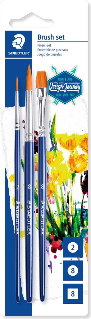 Pinsel-Set D.J. Blisterkarte