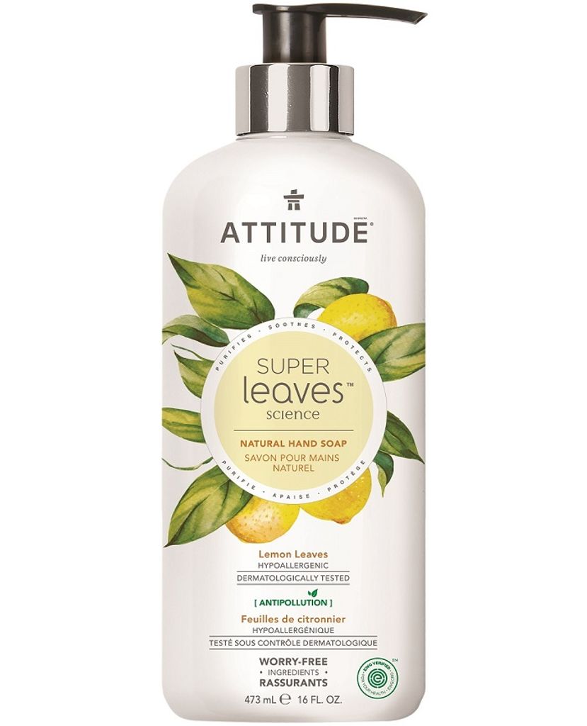 Natü rliche Handseife Super Leaves Lemon Leaves ( Handseife) 473 ml