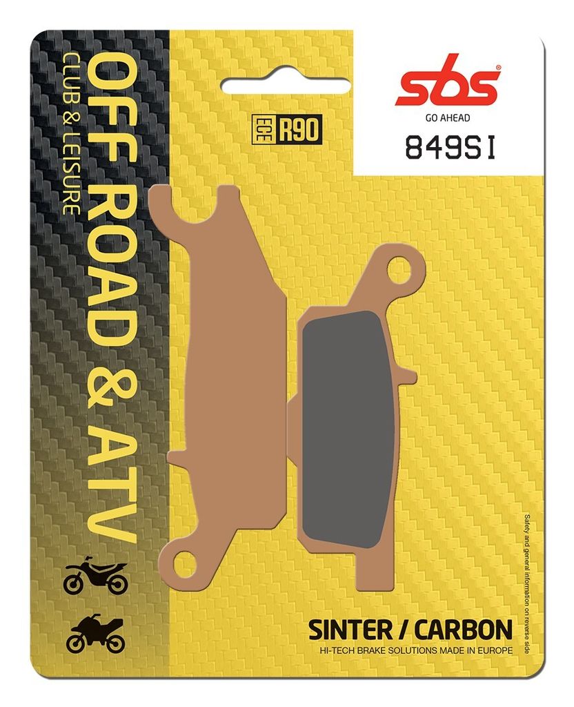 Bremsbeläge Kh444 Off-Road Sinter Für Yamaha Yfm 550 Grizzly '09-'16, Yfm 700 '07-'17, Yfm 250 Raptor '09-'14 Farbe Gold