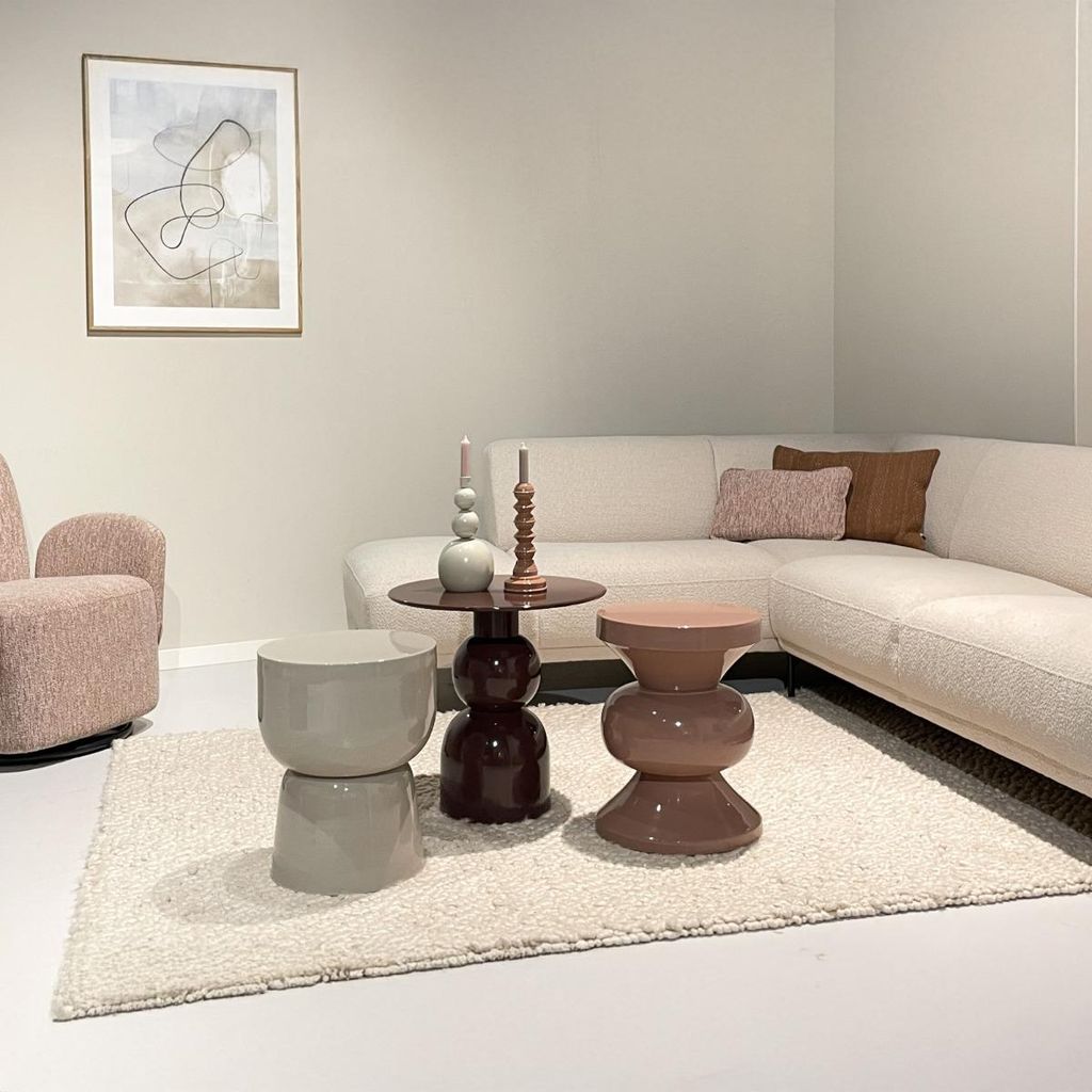 Livingfurn Bijzettafel Brix Wes Rust Rond Productafbeelding 