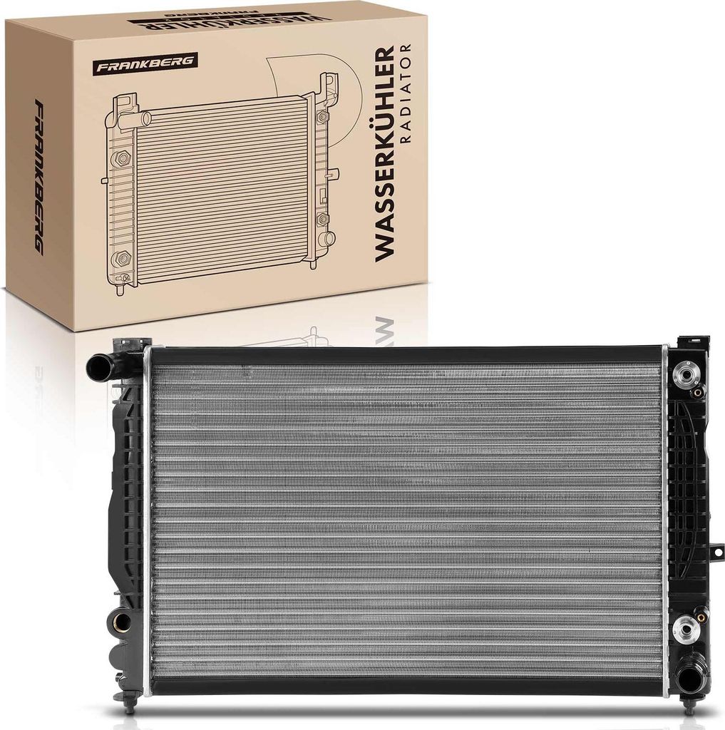 Frankberg 1x Kühler Wasserkühler Motorkühler für VW Passat Audi A4 A6 Skoda Superb I 1995-2005