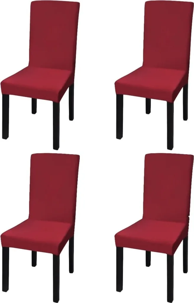 4 Coprisedie Elastici Bordeaux Offerta | Fodere Universali Pronta Consegna