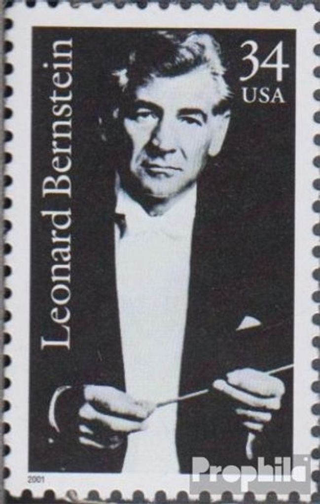 Briefmarken USA 2001 Mi 3475 (kompl.Ausg.) postfrisch Leonard Bernstein