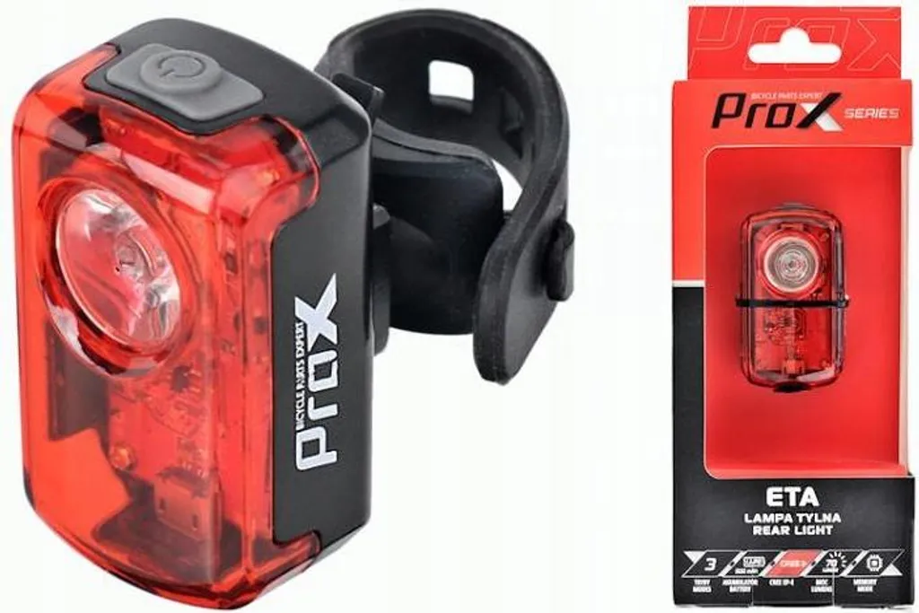 PROX ETA Éclairage Arrière Vélo LED CREE 70 LM USB Rechargeable 500mAh