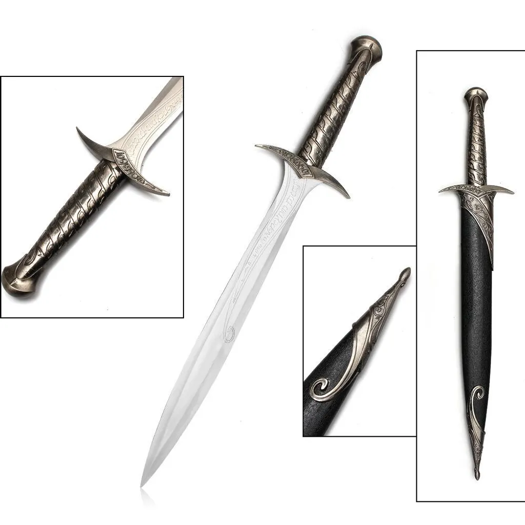 Épée courte fantastique avec fourreau 62cm - Acier Inox Sting JT6150