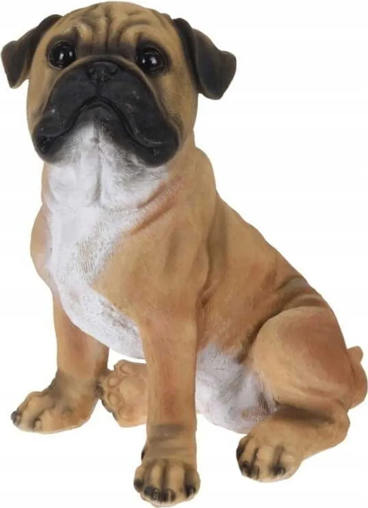 PROGARDEN Decorazione da giardino bulldog seduto 27 cm KO-795201350buld
