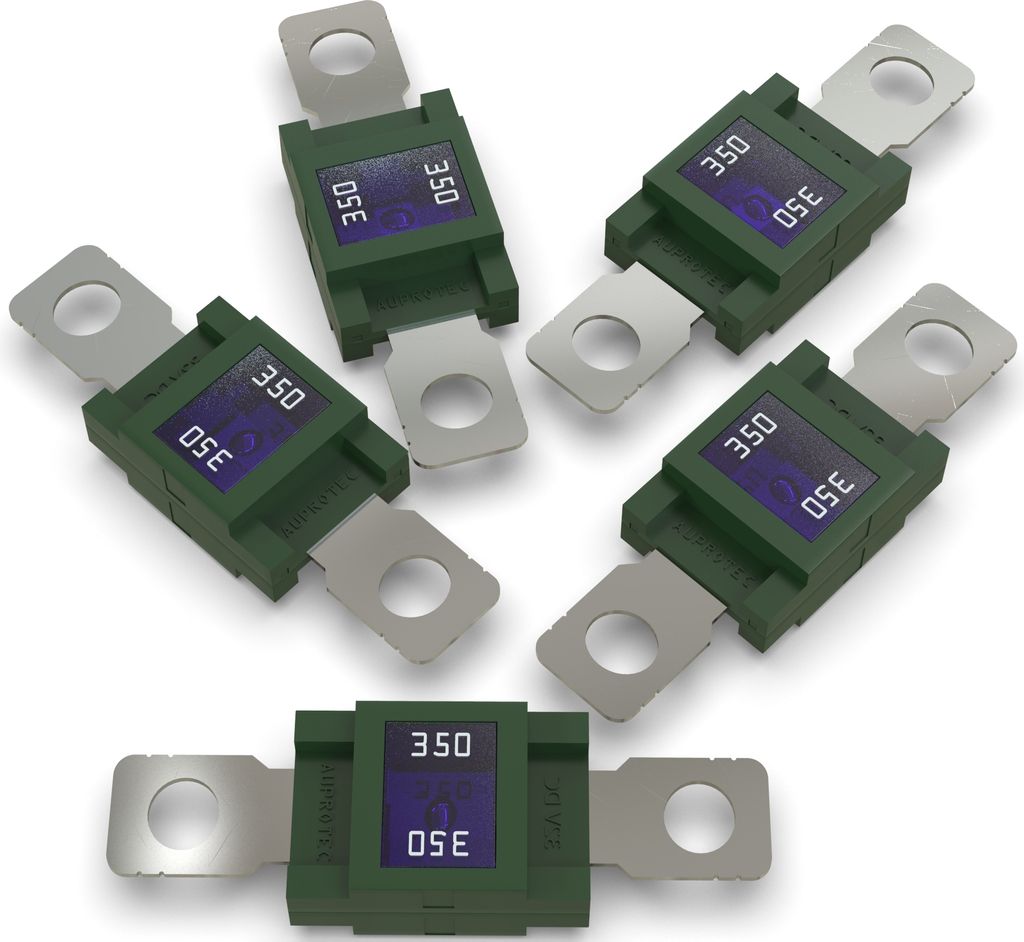 5x AUPROTEC Mega Hochstromsicherung 350A Schraubsicherung grün