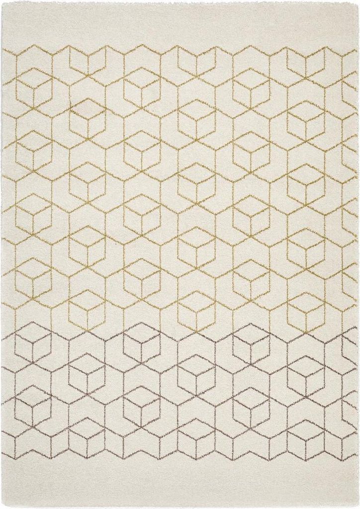 Wohnzimmer- und Schlafzimmerteppich mit gewebtem geometrischem Muster BELLA 3