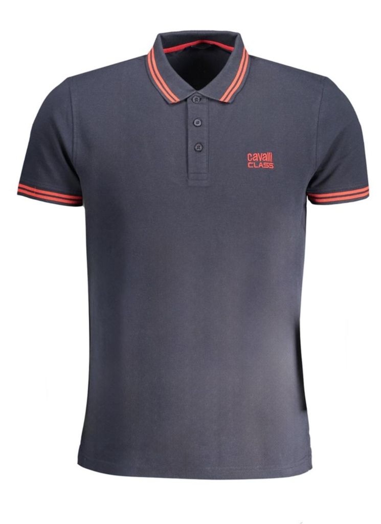 Cavalli Class Herren POLOSHIRT Blau QXT64YKB002_BL04926 : Größe - M Größe: M