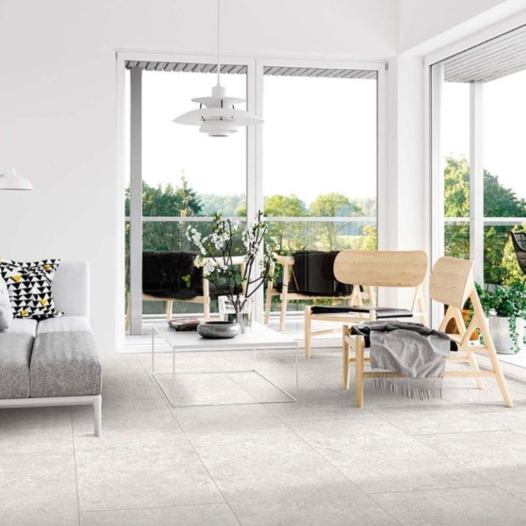 Fliesen Steinoptik Weiss 60x60 cm CASA39 Terratinta Magica Ceppo
