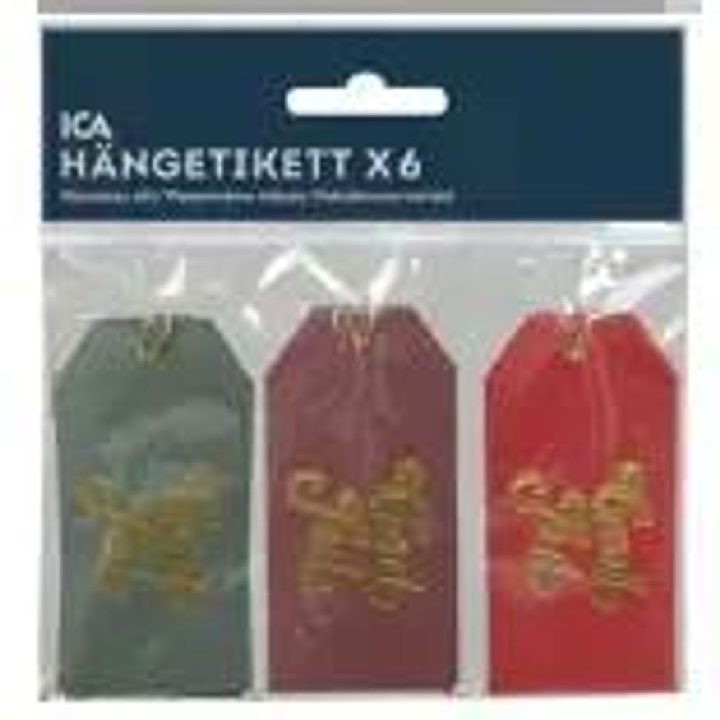 Ica Hängetiketter God Jul 6-p