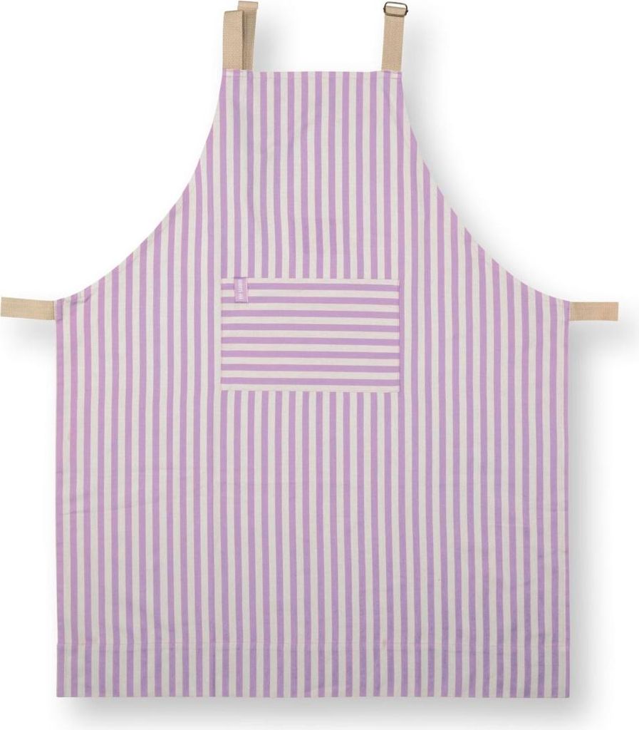 Pip Studio Schürze Stripes Lilac 72x89.5cm