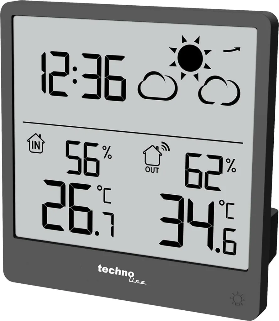 Station météo Technoline WS9138 grise : finissez-en avec le mauvais temps
