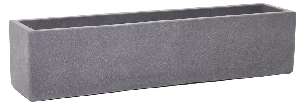 VIVANNO Bac à fleurs béton FLOBO Bac, gris mat - 80x18x18 Image du produit 