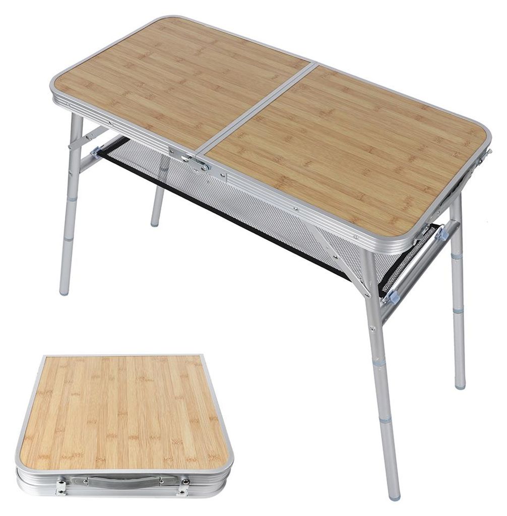 Aluminiumlegierung Outdoor Camping Klapptisch BBQ Picknick Metallfuß Rohr faltbarer Schreibtisch für den Reisegebrauch