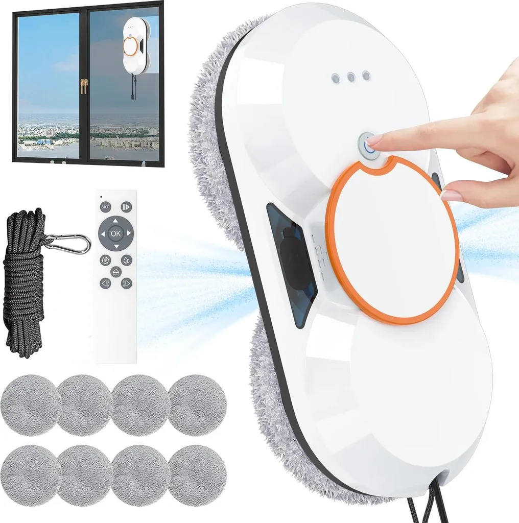 Nettoyage de vitres sans traces avec le robot automatique 3800 Pa
