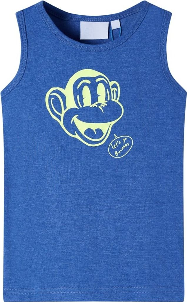 Kinder-Tanktop Blau Melange 104 Möbel21