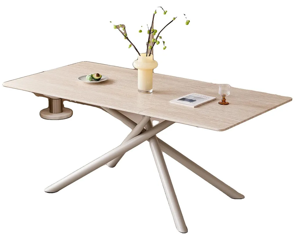 Table à manger bois massif chêne clair 160cm - Design scandinave Lyon