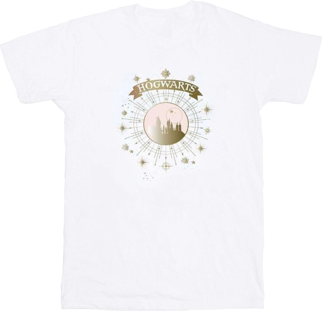 Harry Potter - "Hogwarts" T-Shirt für Damen BI27938 (3XL) (Weiß)