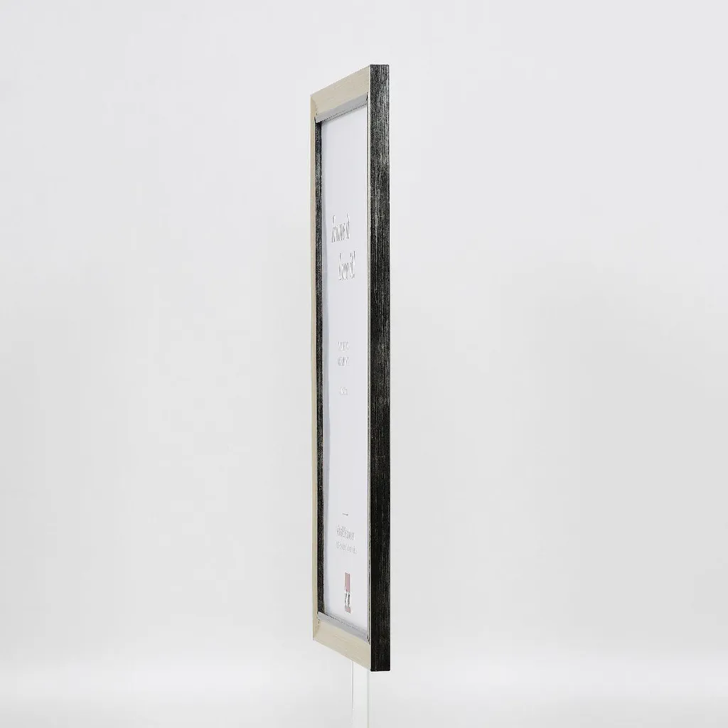 Cornice Argento 10,5x14,8 cm Legno Effect con Vetro Anti-Riflesso - 17