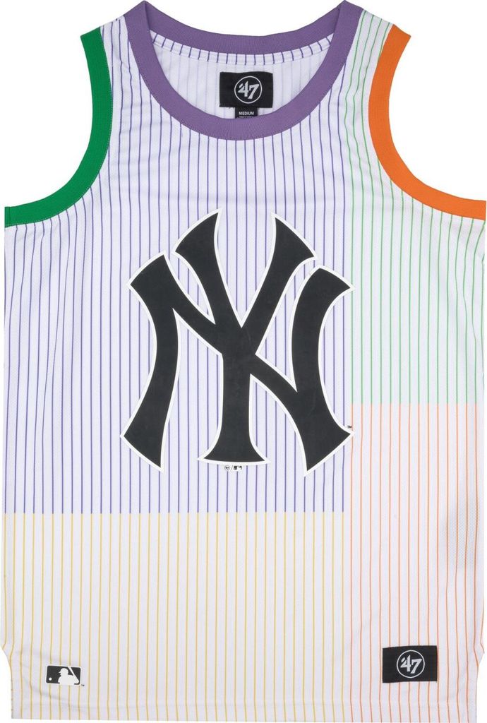 47 Brand Mesh Tank Top - GRAFTON NY Yankees pinstriped - M