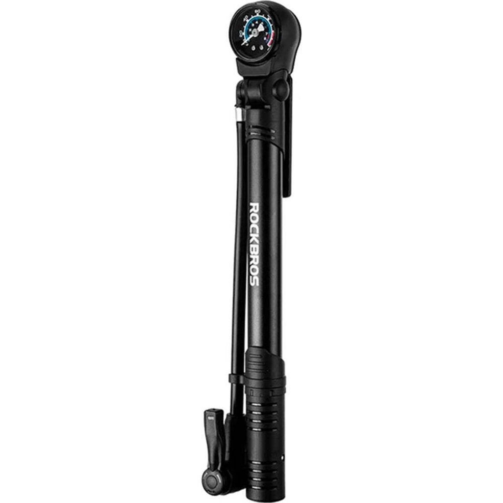 Rockbros 42310006001 Fahrradpumpe Mit Manometer - Schwarz Produktbild 