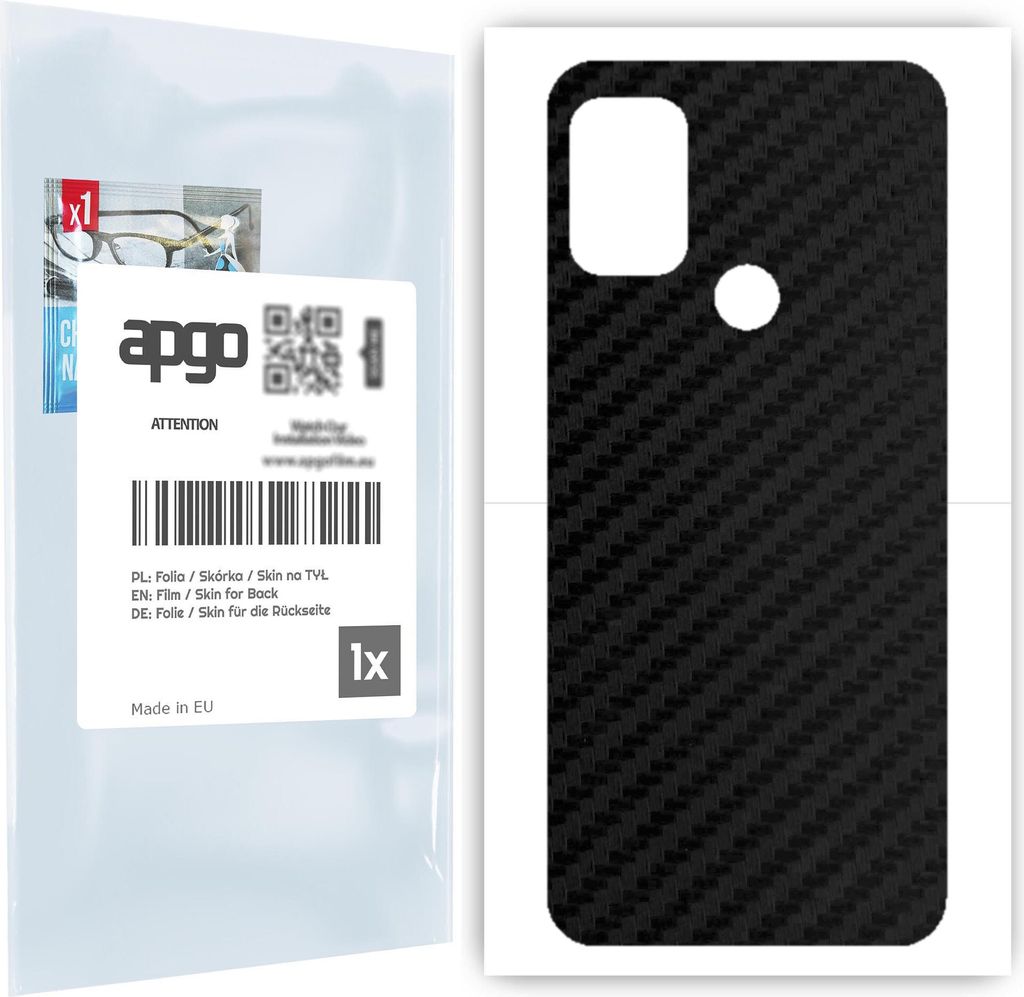 apgo Rückseite Schutzfolie für Motorola Moto G20 -  Hinten Produktbild 